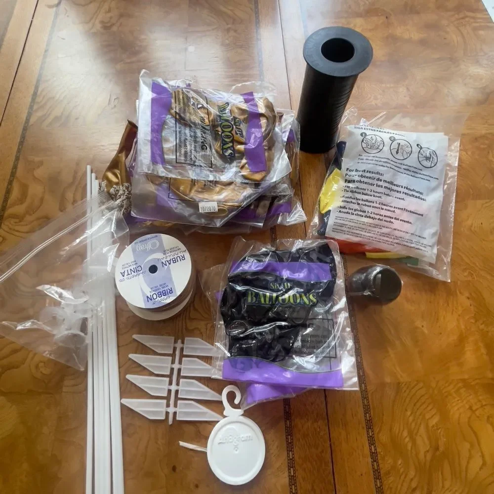 Gold & Black Balloon Making Supplies!